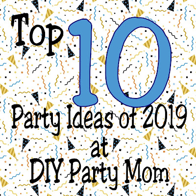 Celebrate at your next party with one of these diy party ideas from DIY Party Mom.  Here are the top 10 party projects of 2019.  Be sure to pin them for your next party project.