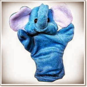 boneka tanga karakter binatang gajah