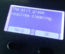 the slit glass requires cleaning kyocera m2040dn m2540dn m3660dn m3860dn