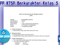 Download RPP KTSP Berkarakter Kelas 5 SD Plus Silabus