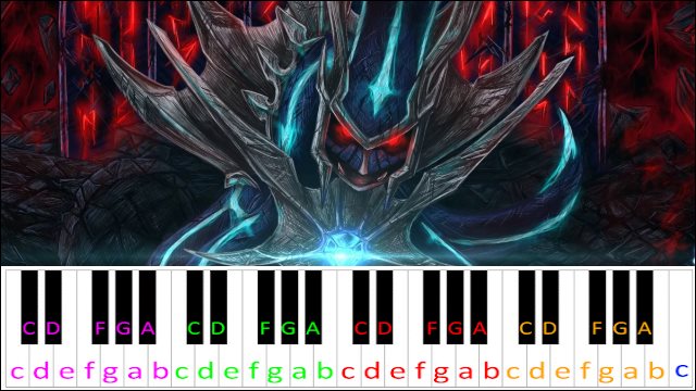 Dialga's Fight To the Finish! (Pokémon Mystery Dungeon) Piano / Keyboard Easy Letter Notes for Beginners