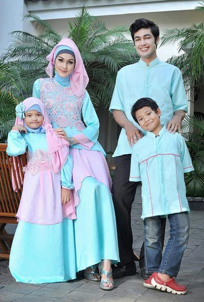 30 Konsep Terbaru Baju Couple Muslim Keluarga Untuk Lebaran