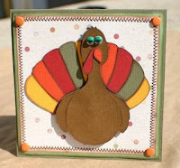 thanksgiving paper turkey card