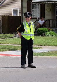 best cop ever, reflective vest, happy, smiling