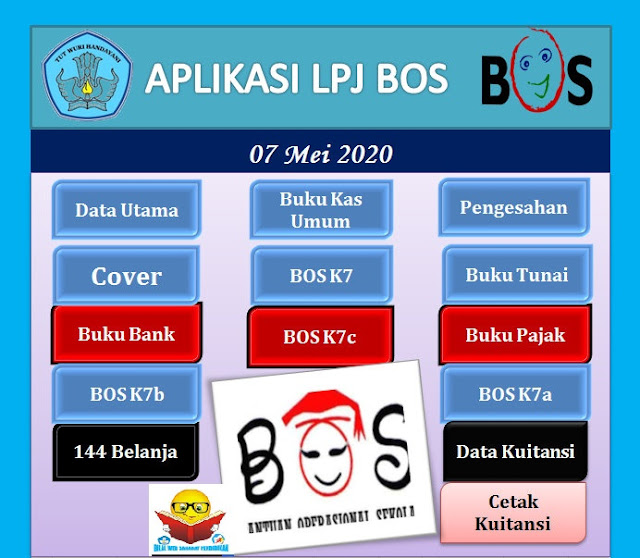 Download Aplikasi LPJ BOS Excel 2020 Revisi Sesuai  dengan Perubahan Permendikbud No 8 ke Permendikbud No 19 Tahun 2020 Terbaru