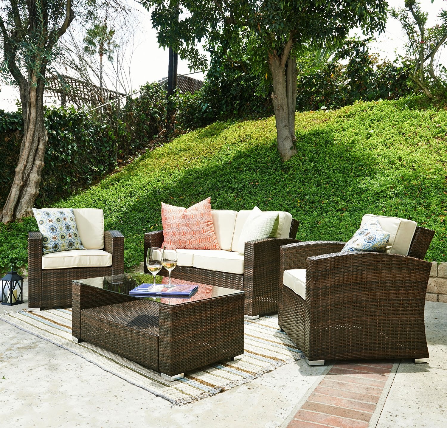 Discount Special Sale off 58% for Outdoor Furniture Sofa 4pcs Luxury Patio Set  Outdoor Patio 