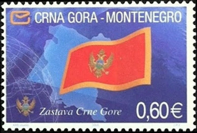 Montenegro Post 2005 Independence flag stamp