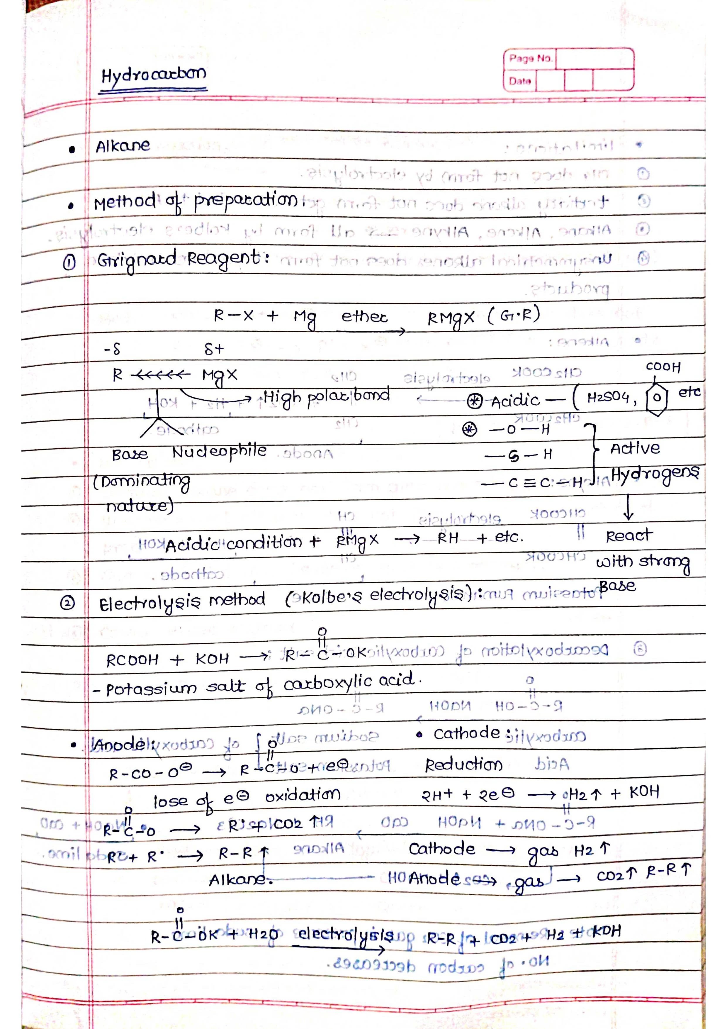 Hydrocarbon - Chemistry Short Notes 📚