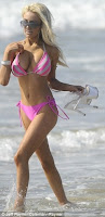 Courtney Stodden Pink Bikini In Malibu7