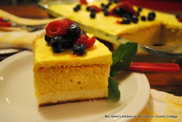 Italian Lemon Cream Cake at Miz Helen's Country Cottage