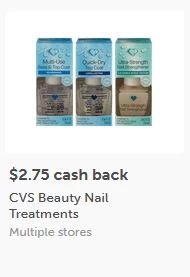 $2.75/1 CVS Beauty Nail Treatment ibotta cashback rebate *HERE* (limit-3)