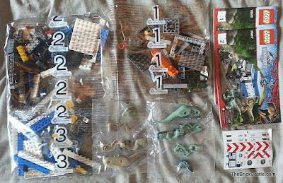 Raptor Rampage LEGO set 75917 box contents