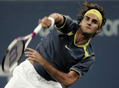 Roger Federer Tennis Serving 2009 Pics