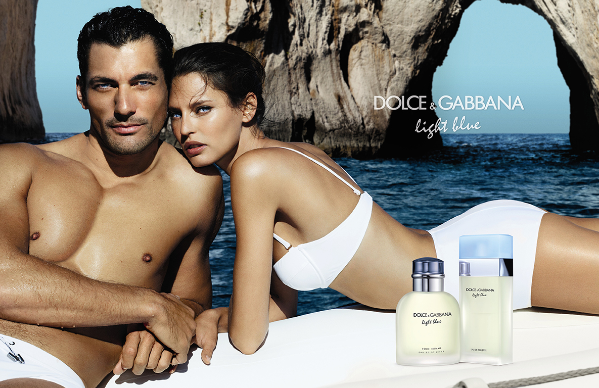 David Gandy & Bianca Balti by Mario Testino — Dolce & Gabbana 'Light Blue' Fragrance Campaign 