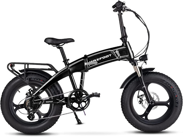 NF NIGHTFIRE Maxfoot MF-19 500W Folding Electric Mountain Front Suspension  Bike