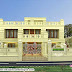 Colonial style 4 BHK house in decorative style