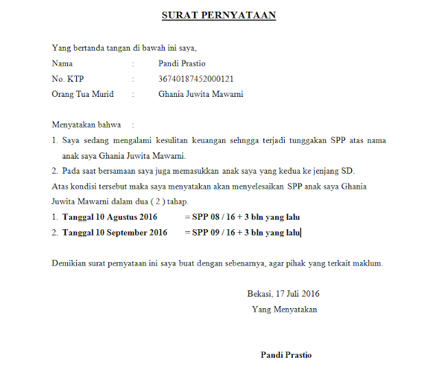 surat termin pembayaran spp