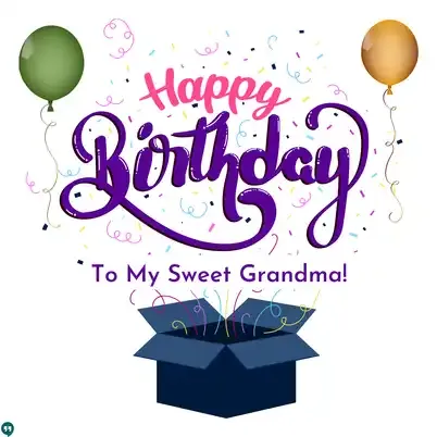 happy birthday to my sweet grandma with surprise box images
