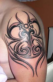 Aries Tribal Tattoo