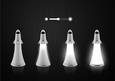 This Spaceship Or Rocket Ship Has Two Function As A Flashlight and Desk Lamp