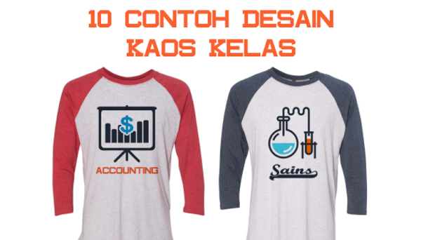 10 Contoh Desain  Kaos  Kelas Lengan Panjang Simple dan 