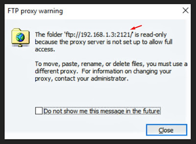 ftp windows proxy issue