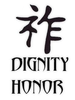 Kanji Honor Tattoo Symbols