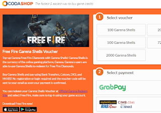 Top Up Free Fire Diamonds With Garena Shells Voucher 2021