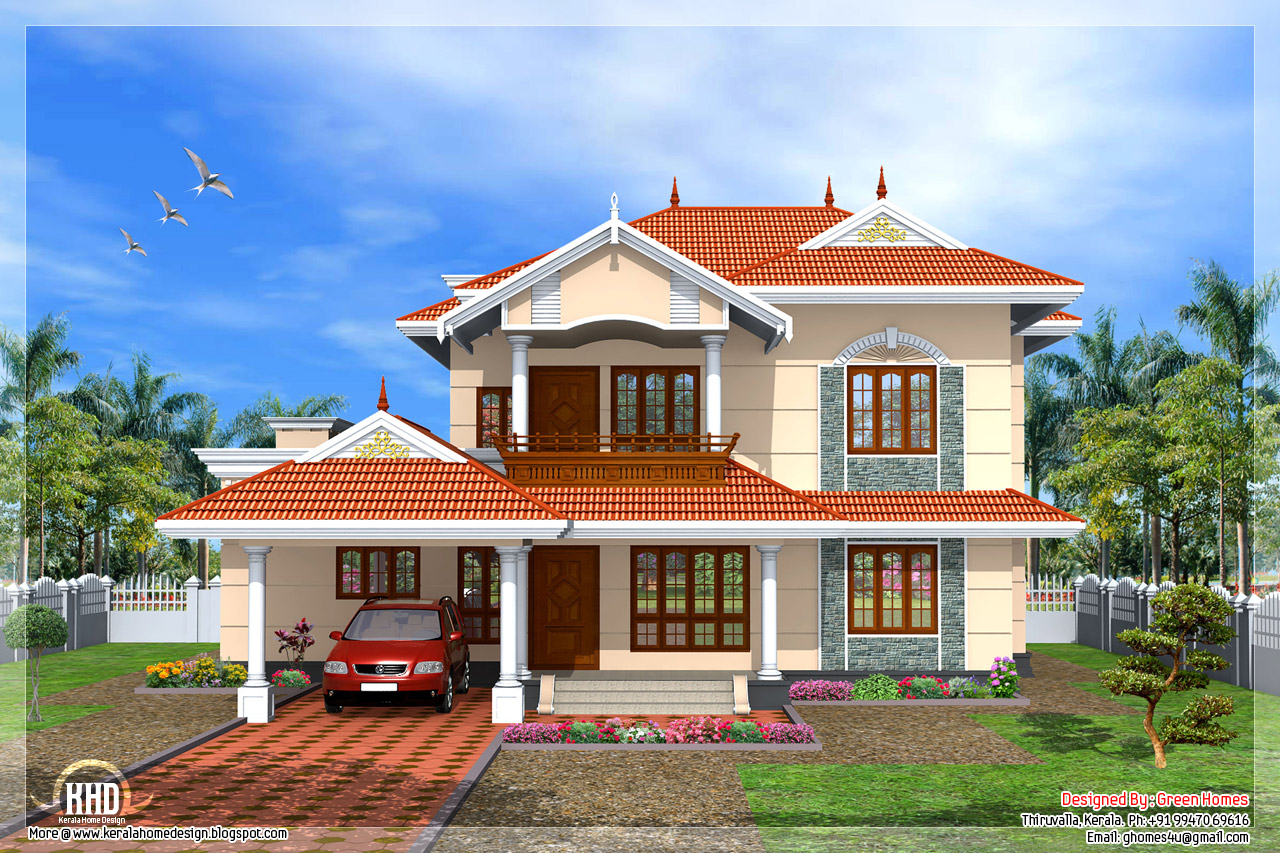 Kerala style 4 bedroom home design - Home Design Plans