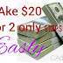 Make Money  $ 20 easly  for 2 steps only