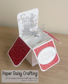 Pop up card in a box with detailed deer from Stampin Up