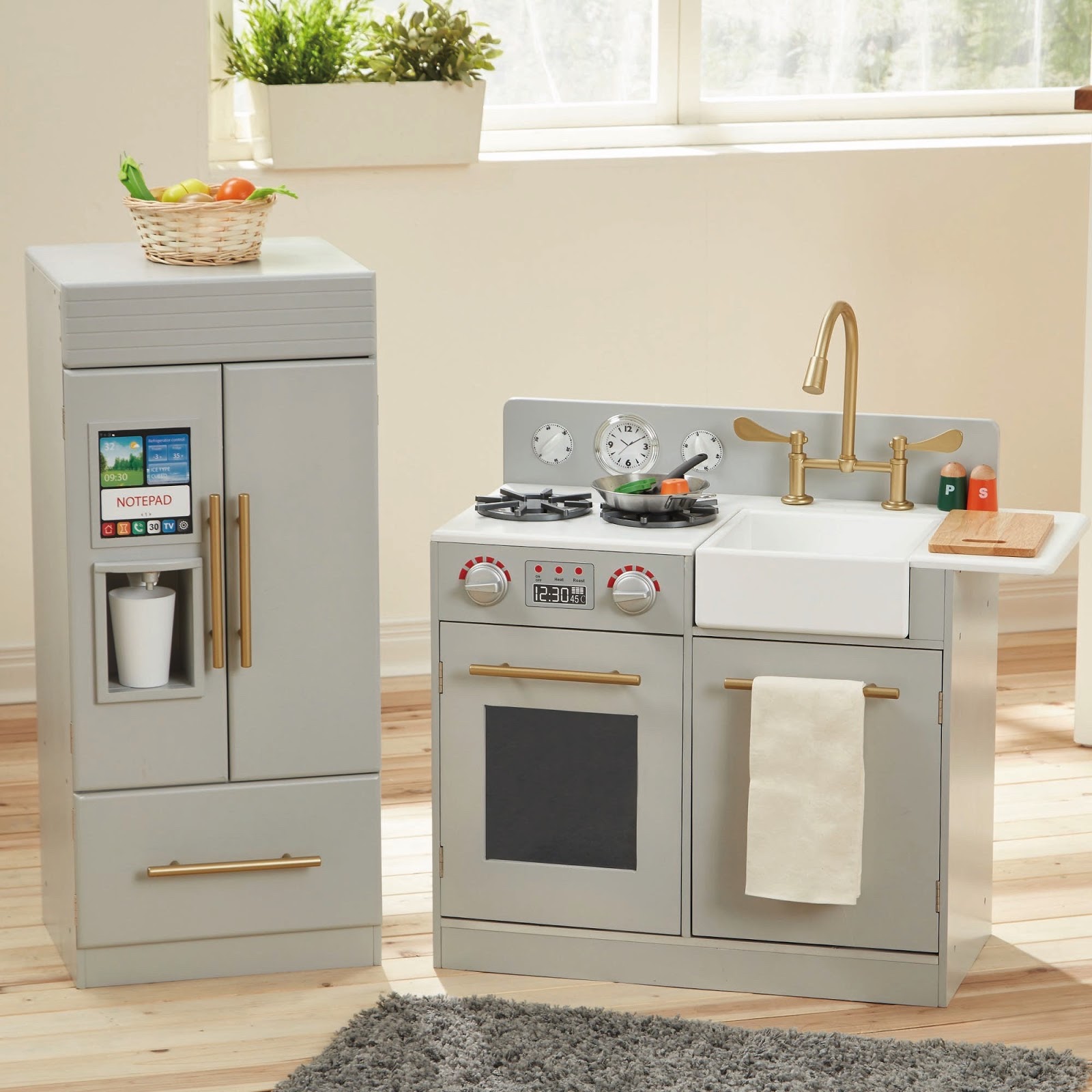 Look for Less Modern  Grey Toy Kitchen  Pretty Real
