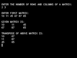 C Program to find transpose of a matrix | My CS Tutorial