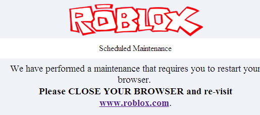 Roblox Site Maitenance The Current Roblox News - roblox maintenance today