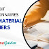 Pre-audit questionnaires for Raw Material Suppliers