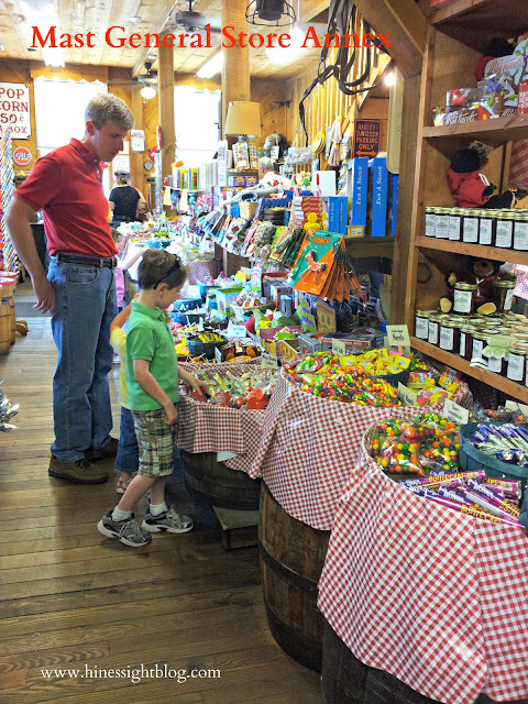 Tons of Candy can be found at Mast General Store in Valle Crucis, N.C. 