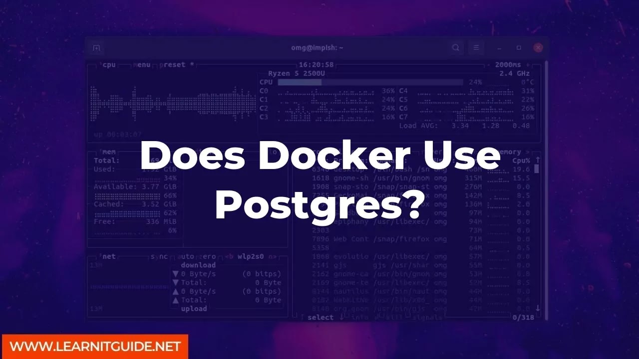 Does Docker Use Postgres