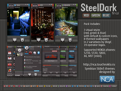SteelDark Final by NCA Nokia 5800