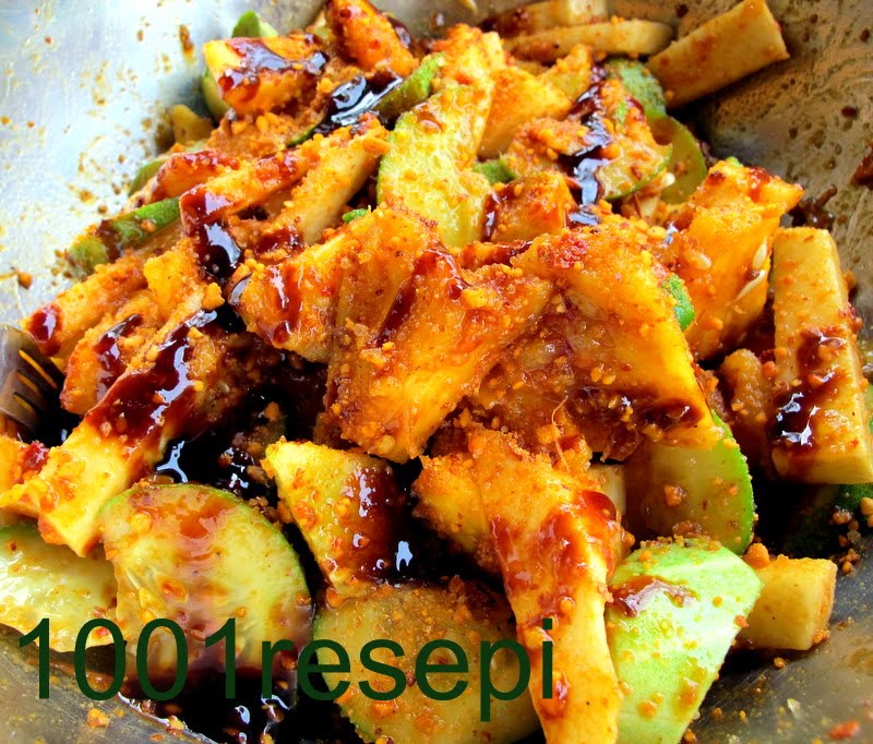 KOLEKSI1001RESEPI~ food and travel: rojak nenas, timun dan 