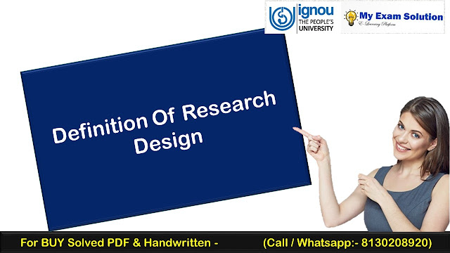 Definition of research design