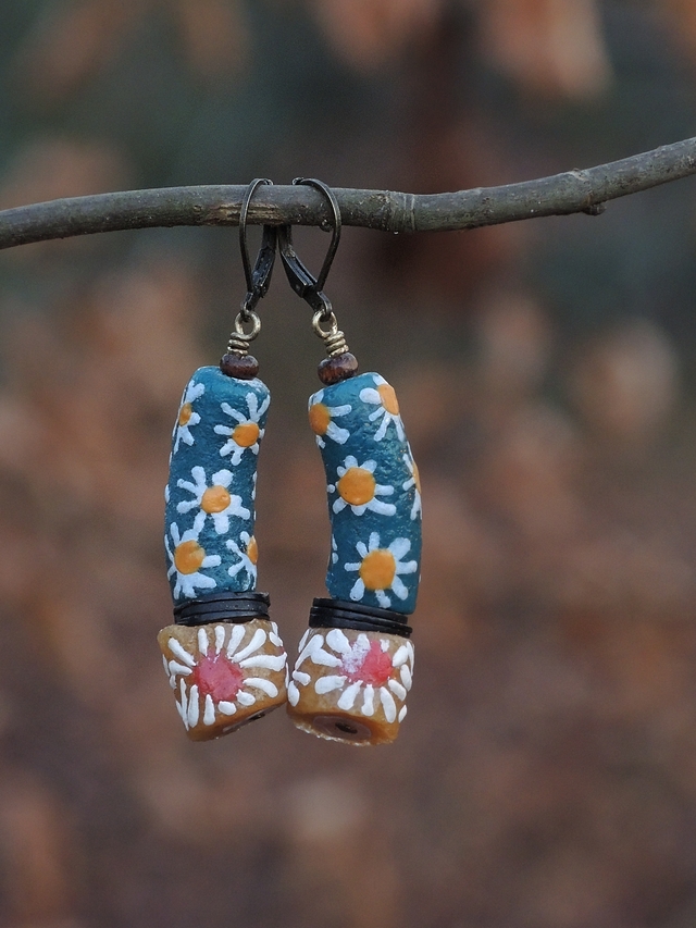 DIY oorbellen/earrings 'Iman'