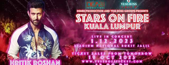 Stars on Fire Tour Kuala Lumpur Hrithik Roshan