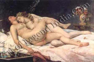 The Great Artist Gustave Courbet Painting “The Sleepers” 1866 53" x 78 ¾" Petit Palais, Paris 