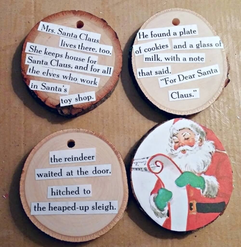 Recycled Little Golden Book Ornaments