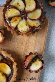 Summer peach and chocolate tart dessert by Anyonita Nibbles