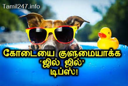 கோடையை சமாளிப்பது எப்படி? கோடையை குளுமையாக்க 18 “ஜில் ஜில்’ டிப்ஸ்!