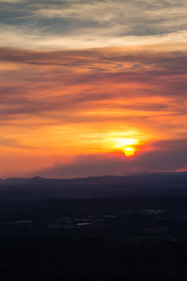 Sunset from Balanced Rock, Hot Springs National Park