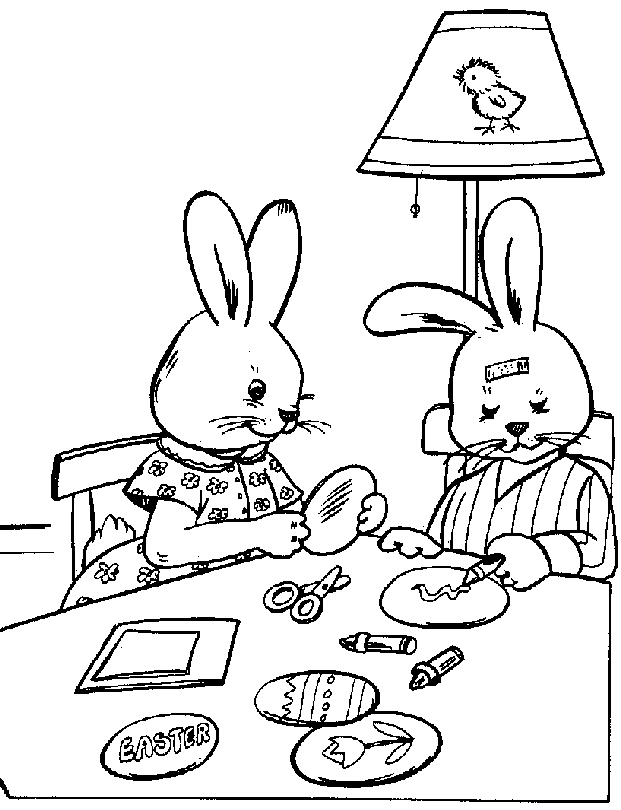 happy easter coloring pics. happy easter bunny coloring