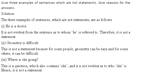 Solutions Class 11 Maths Chapter-14 (Mathematical Reasoning)