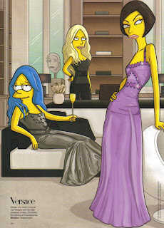 The Simpsons go to Paris with Linda Evangelista